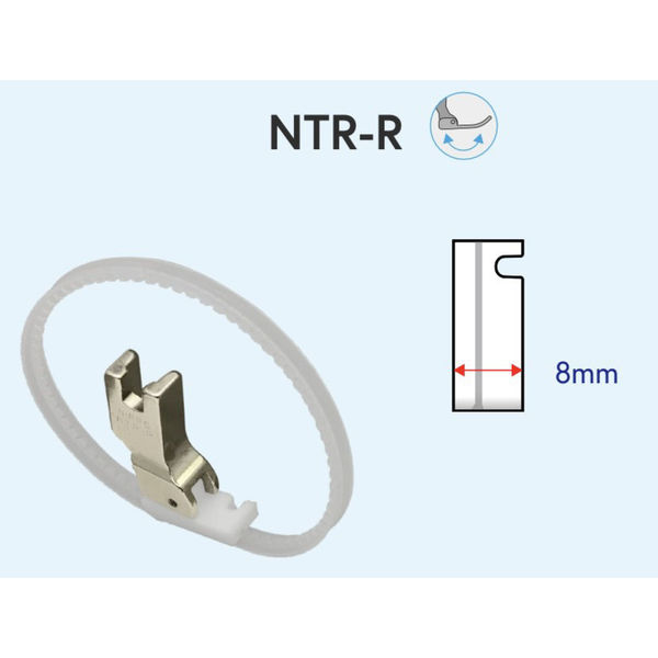 日邦ミシン NIPPO　工業用ミシン用　フッ素樹脂リング押さえ　NTR-R NIP-004 1個（直送品）