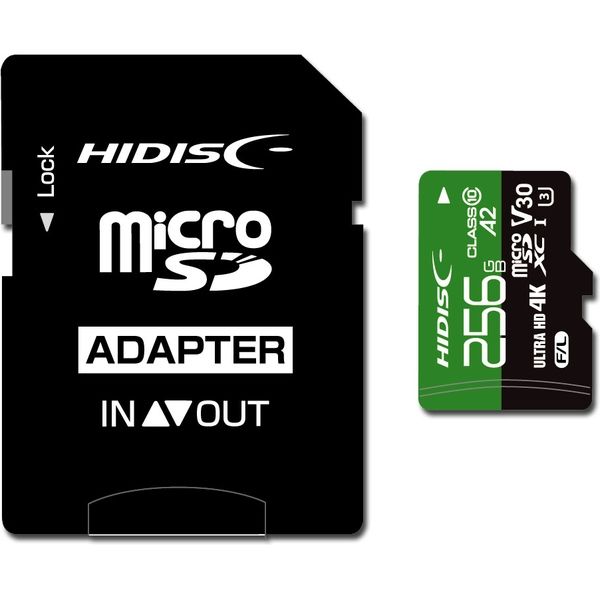 磁気研究所 超高速転送 microSDXCカード 256GB U3/A2/V30規格対応 HDMCSDX256GA2V30PRO 1個