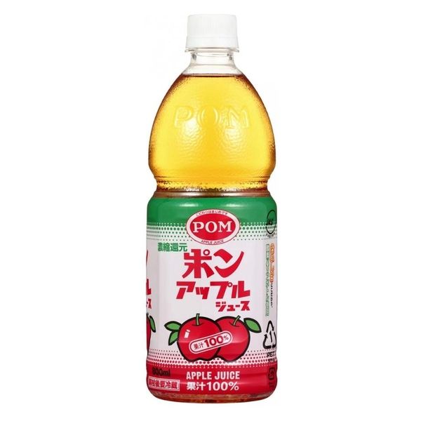 ポン アップルジュース 800ml (1箱6本） 4908729108600 えひめ飲料 ...