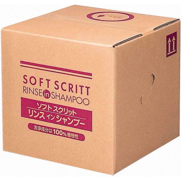 熊野油脂 ソフトスクリット リンスインシャンプー 4354 18L 300044 1個    介援隊 S0667（直送品）