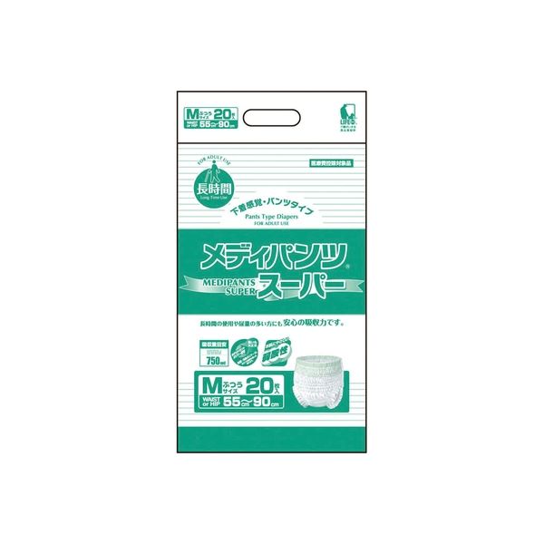 近澤製紙所 メディパンツスーパー M 3209 20枚 342923 1ケース（4袋入） 　介援隊 T0190（直送品）