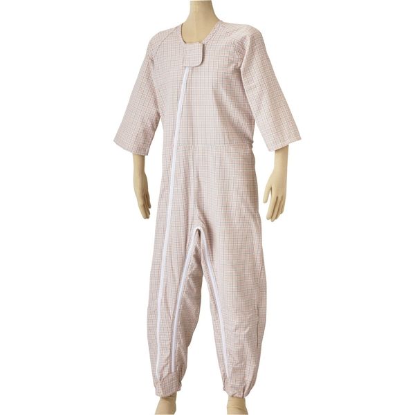 松本ナース産業 ビエラねまき Wファスナー 2型 ホックカバー付 4300 ピンク S 1枚   介援隊 U0819（直送品）