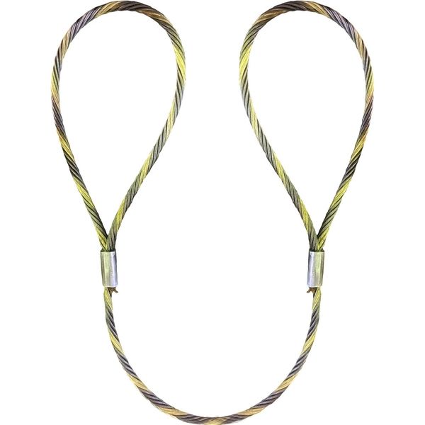 アイビッグ 玉掛ワイヤーロック加工 圧縮止め 両アイ加工