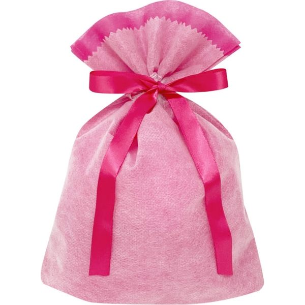 不織布リボン付ギフト巾着袋 S ピンク FRK-012-AS 1袋（10枚入） エスパック（直送品）