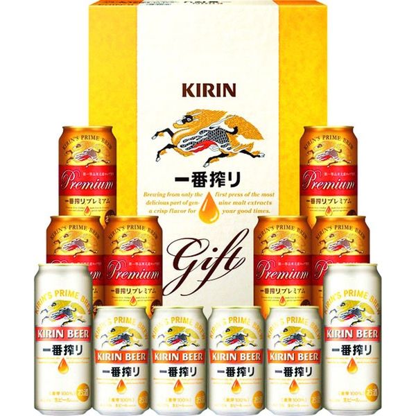 キリンビール 【お中元ギフト・のし付き】キリン キリン一番搾り生ビール・一番搾り プレミアム飲みくらべセット K-NIP3 351354（直送品）