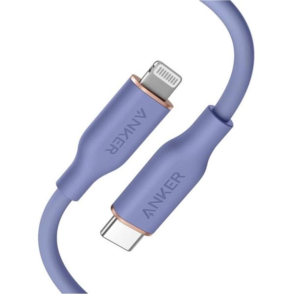 Anker PowerLine III Flow USB-C & ライトニング ケーブル(0.9m ラベンダーグレー) A86620Q1（直送品）