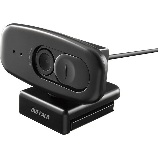 バッファロー 200万画素WEBカメラ 1080P FullHD マイク内蔵 ブラック BSW300MBK 1台（直送品）