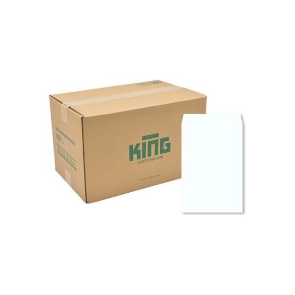 キングコーポレーション 角形1号 100g Ｈｉソフトカラースカイ 160101 1箱(500枚入)（直送品）