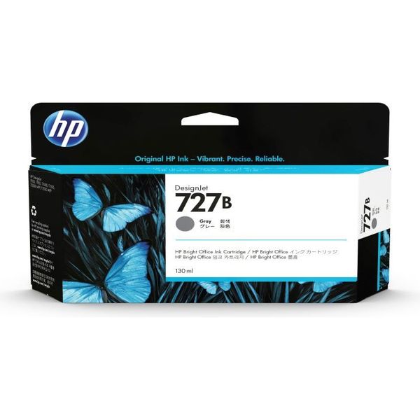 HP（ヒューレット・パッカード） 純正インク HP727B グレー 130ml 3WX15A 1個（直送品） - アスクル