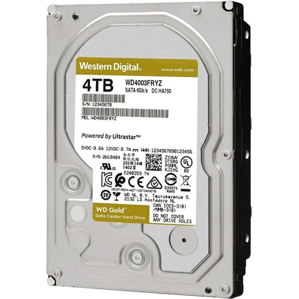 【新品超特価】3.5インチHDD ４ＴＢ WesternDigital製 使用０時間(送料込) 内蔵型ハードディスクドライブ