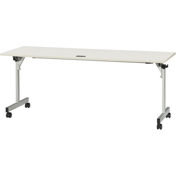 サンテック フォールディングテーブル TFN 幅1800×奥行450×高さ700 ホワイト TFN-1845W 1台（取寄品）