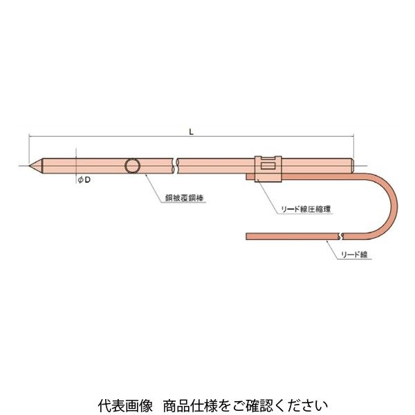 日動電工 アース棒 7×300 B1 1セット(20本)（直送品）