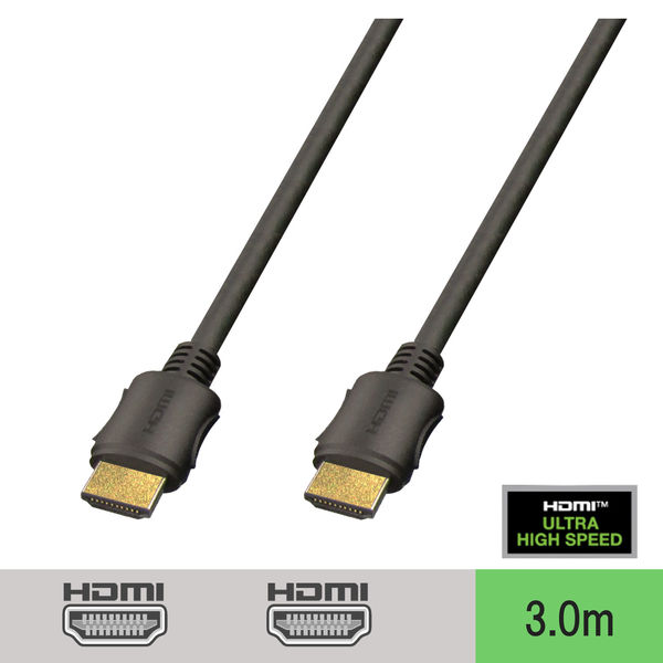 HDMIケーブル 3m HDMI[オス]-HDMI[オス] HDMI2.1 8K対応 VV-HDMI030AA-UH-B 1本 Vodaview