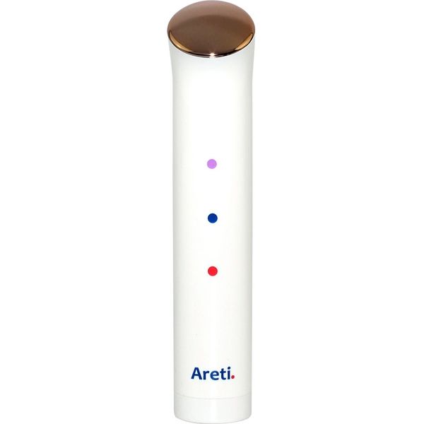 Areti（アレティ） 美顔器 電池式 3色LED ハンディ 軽量 電池式 ピンク 