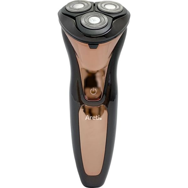 Areti（アレティ） ポータブル 電気シェーバー 回転式 充電式 USB充電 IPX7 防水 お風呂剃り可 ポーチ付き メンズ（直送品）