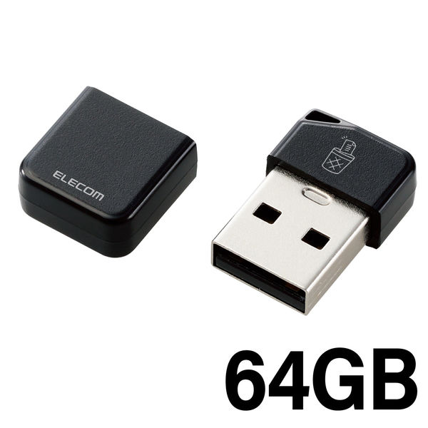ELECOM 超小型USBメモリ [128GB/USB3.2(Gen1)対応/ストラップホール付