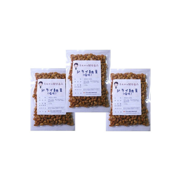 アサヒ食品工業　ドライ納豆 塩味 100ｇ×3袋 国内産　20787　1セット（3袋）（直送品）
