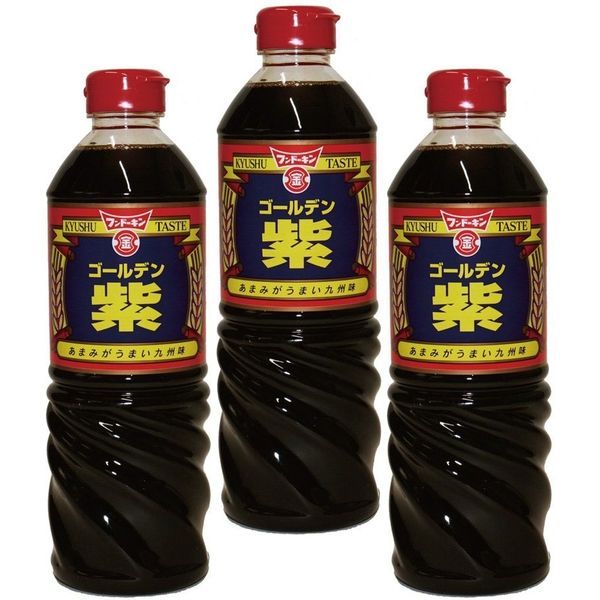 フンドーキン醤油 ゴールデン紫 720ml×3本（フンドーキン） 21938 1袋（直送品） アスクル