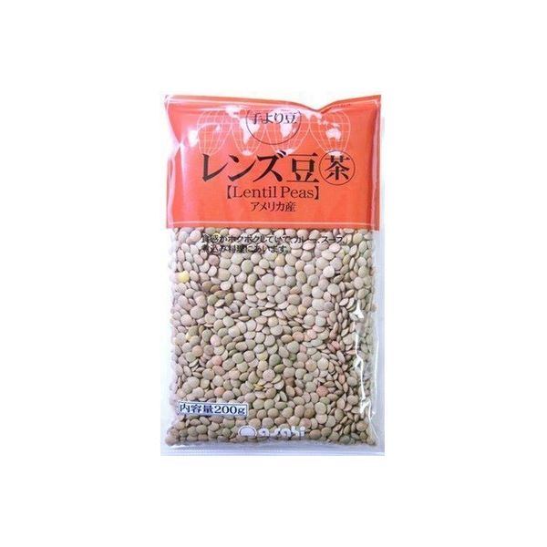アサヒ食品工業　レンズ豆 皮つき 1kg 輸入豆　20090　1セット（5袋）（直送品）