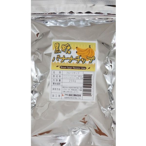 アサヒ食品工業　黒糖バナナチップ 1kg フィリピン産　21460　1セット（4袋）（直送品）
