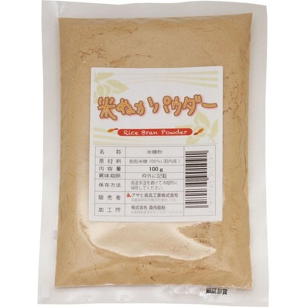 アサヒ食品工業　米ぬかパウダー用 100g×3袋 　22259　1袋（直送品）