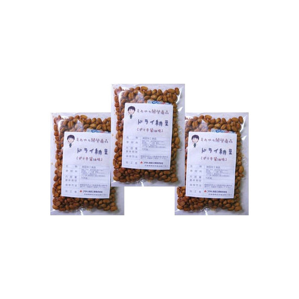 アサヒ食品工業　ドライ納豆 ピリ辛醤油味 100ｇ×3袋 国内産　20789　1セット（3袋）（直送品）
