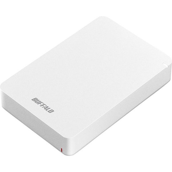 バッファロー USB3.1(Gen.1)対応 耐衝撃ポータブルHDD 5TB ホワイト HD