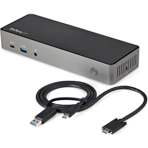 ドッキングステーション USB Type-C/Type-A対応 トリプル4Kディスプレイ 6ポートUSBハブ GbE DK31C3HDPD