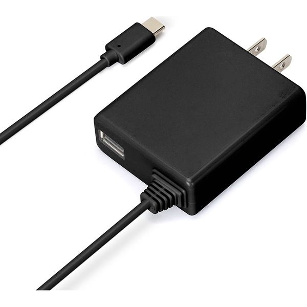PGA AC充電器 USB TYPE-C コネクタ USBポート搭載 ブラック PG-CAC30A03BK 1個（直送品）