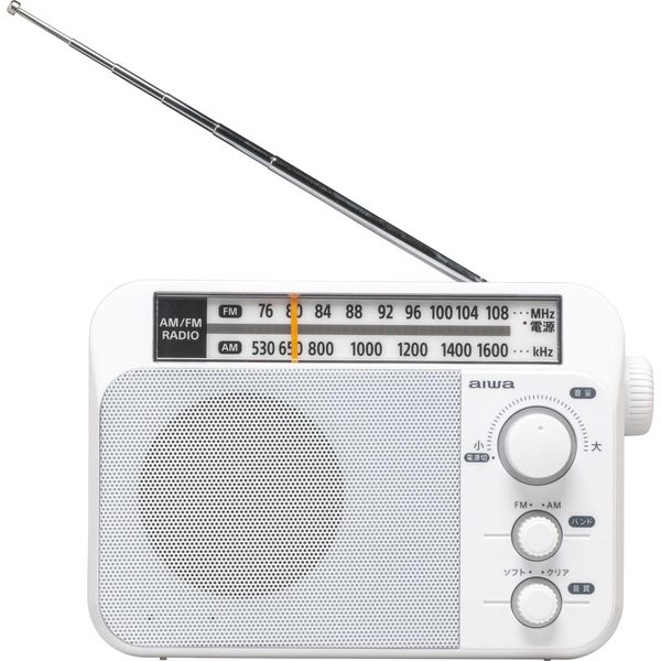 アイワ ホームラジオ AR-A10W 1台（直送品）