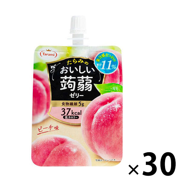 たらみ おいしい蒟蒻ゼリーピーチ味 150g 30個 アスクル