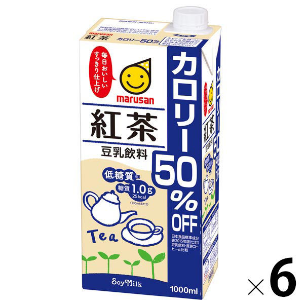 マルサン　紅茶豆乳カロリー50%オフ　1000ml　1箱（6本入）　マルサンアイ