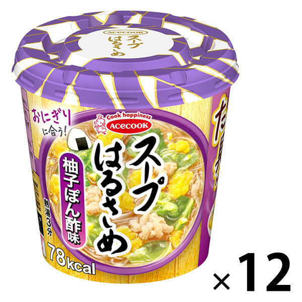 エースコック インスタント スープはるさめ 柚子ぽん酢 1セット