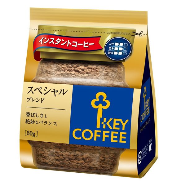【インスタントコーヒー】キーコーヒー スペシャルブレンド 詰替用 1袋（60g）