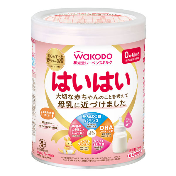 【0ヵ月から】WAKODO（和光堂）レーベンスミルク はいはい（大缶）810g 1缶　アサヒグループ食品 粉ミルク