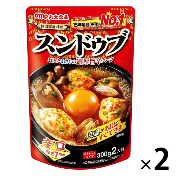 丸大食品　スンドゥブ　辛口300g　1セット（2食入）