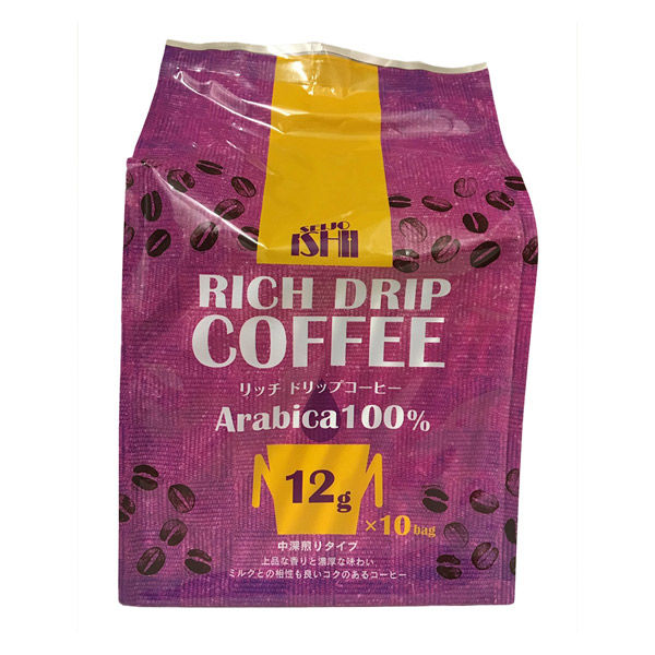 成城石井オリジナル マイルドドリップコーヒー（中煎りタイプ）Arabica100 1袋（10バッグ入）