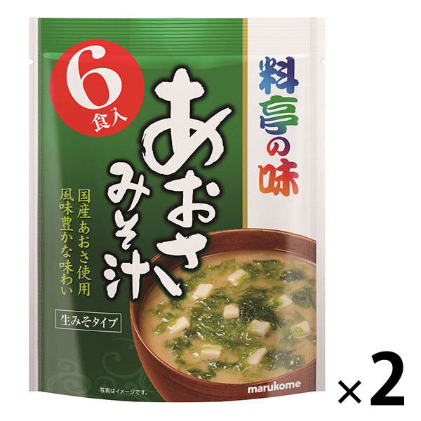 マルコメ マルコメ お徳用 料亭の味 あおさ （6食入）×2袋