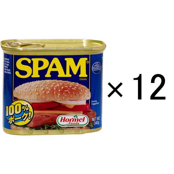 SPAM(スパム) 100ポーク 1缶340g 6缶セット - 肉類(加工食品)