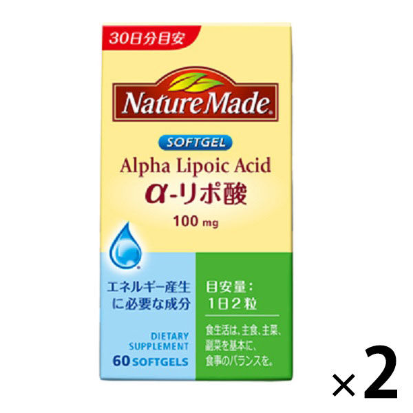 ネイチャーメイド　α-リポ酸　60粒・30日分　2本　大塚製薬　サプリメント　サプリメント