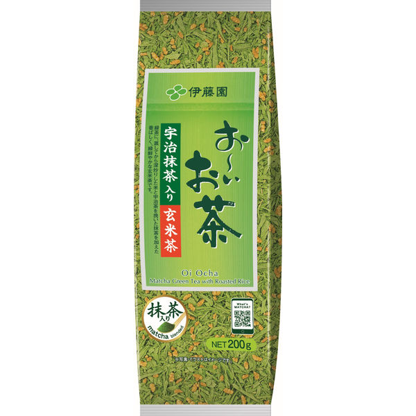 伊藤園 おーいお茶 宇治抹茶入り玄米茶 1袋（200g） - アスクル