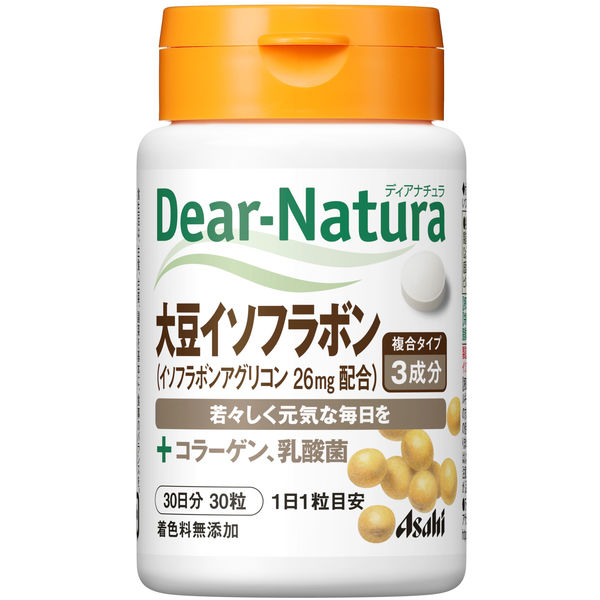 ディアナチュラ（Dear-Natura）　大豆イソフラボン＋レッドクローバー　30日分（30粒入）　アサヒグループ食品　イソフラボン　サプリメント