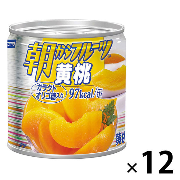 はごろもフーズ 朝からフルーツ黄桃 190g 12缶