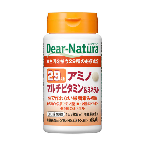 ディアナチュラ（Dear-Natura） 29アミノマルチビタミン＆ミネラル 30日分（90粒入） アサヒグループ食品 サプリメント - アスクル
