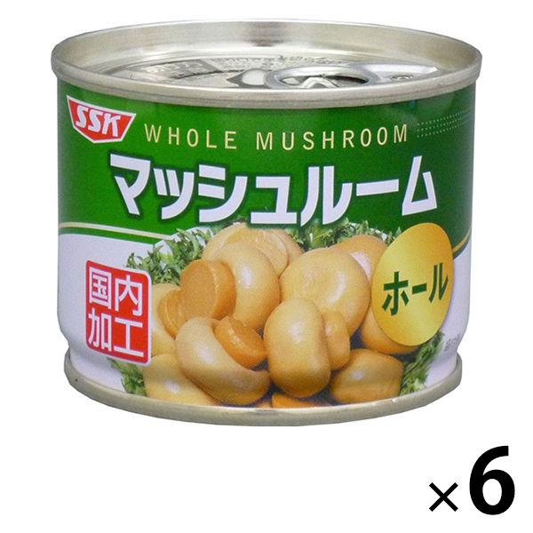 清水食品 マッシュルーム（ホール） 65g 6缶