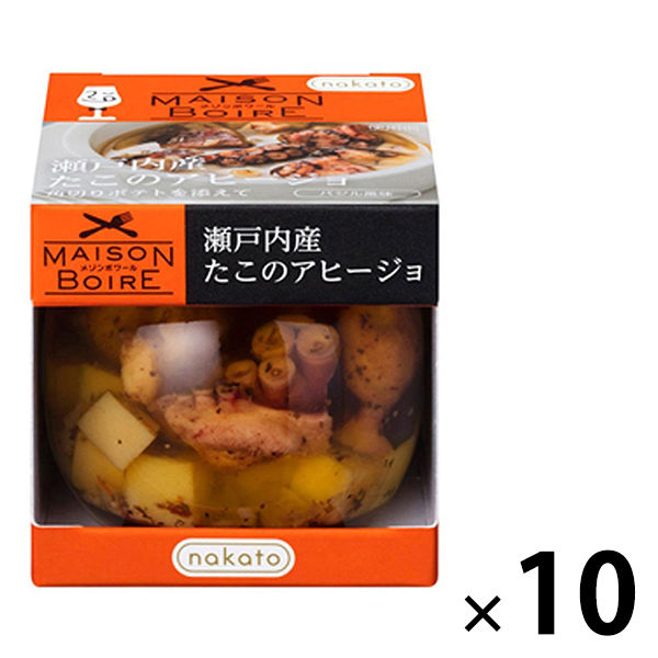 缶詰・瓶詰 nakato メゾンボワール 瀬戸内産たこのアヒージョ 角切りポテトを添えて 90g 10個