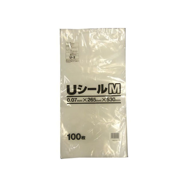 システムポリマー/U-2/Uシールポリ袋 M 100枚×5袋　1個（直送品）