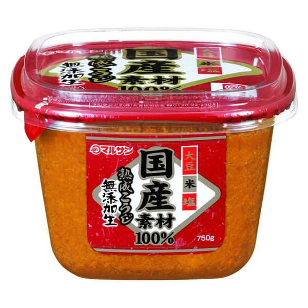 国産原料100％熟成こうじ味噌 750g 1個 マルサンアイ - アスクル