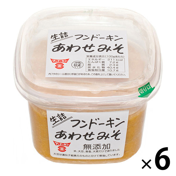 フンドーキン醤油 生詰あわせみそ 850g 6個 アスクル