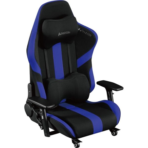 【車上渡し】Bauhutte(バウヒュッテ) ゲーミング座椅子 ブルー GX-550-BU 1台（直送品）